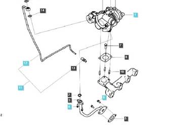 Śruba przewodu olejowego, smarującego turbosprężarkę Q0730001 / LS Tractor…