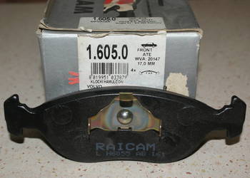 1.605.0 KLOCKI HAMULC. VOLVO 440-480 88-97 Zestaw klocków,