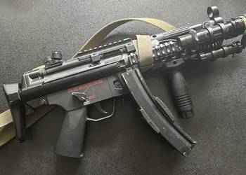Szyna RIS 22 mm HK MP5 KAC Knights front łoże chwyt ASG AEG GBB broń montaż
