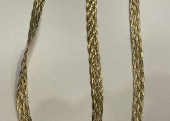 Srebrny złocony komplet 925