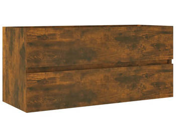 Szafka pod umywalkę przydymiony dąb 100x385x45 cm WM-815657