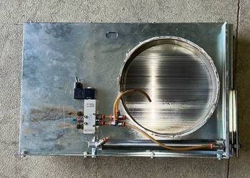 Zasuwa elektro - pneumatyczna,  ocynkowana