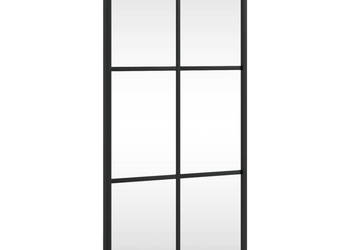 Lustro ścienne czarne 30x60 cm prostokątne żelazo WM-358641