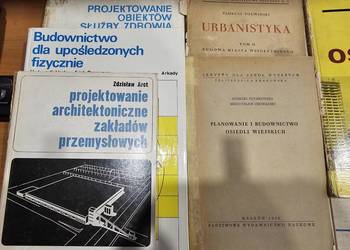 5 książek Architektura Projektowanie obiektów sł. zdrowia Urbanistyka