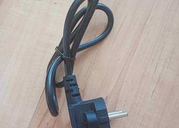 kabel przewód 230V 70cm czarny uziemienie