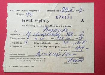 ( 1333 ) Kwit Wpłaty, Kordecki