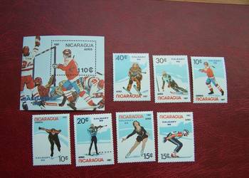 Nikaragua 1988 MNH Mi. 2738/44 Sport Olimpiada Calgary 88 Nikaragua 1988 MNH Mi. 2738/44 Sport Olimpiada Calgary 88
