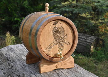 Beczka Dębowa 3 L 100% Szczelna , Leżakowanie alkoholi Bimber whisky wino