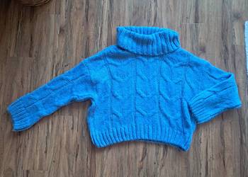 raz założony jasnoniebieski golf firmy reserved rozmiar S stan idealny