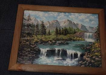 obraz ścienny górski potok