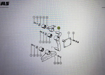 Wahacz do Claas Mega 370-340 Nr kat. części lewy 000 662 627 0