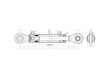 Siłownik hydrauliczny 420-620 mm 81294