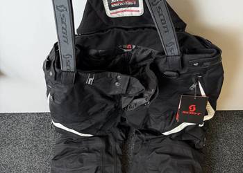 Spodnie SCOTT XXL biało czarne SNOW MOBILE Z OCHRANIACZAMI