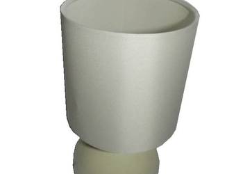 LAMPA CERAMICZNA NOCNA STOŁOWA 27 CM BEŻOWA G41P