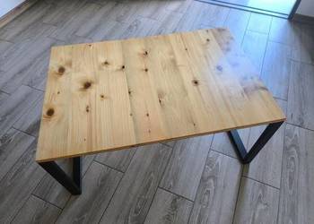 Stolik kawowy, loft (deska i stal)