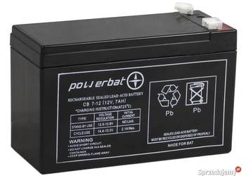 Akumulator 12V 7AH żelowy POWERBAT CB 7-12 Akumulator 12V 7AH żelowy POWERBAT CB 7-12