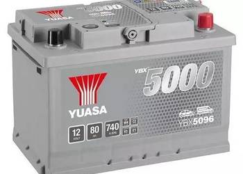 Akumulator 80Ah 740A Yuasa Silver 12V Prawy Plus