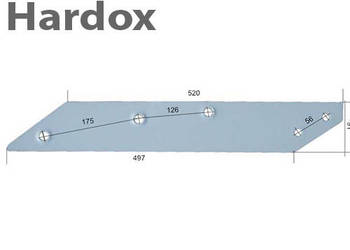 Płoza długa HARDOX do pługa UNIA grudziądz TUR IBIS VIS