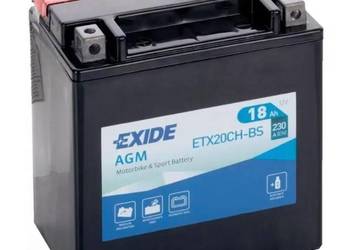 Akumulator motocyklowy EXIDE ETX20CH-BS YTX20CH-BS 12V 18Ah