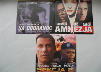 DVD: Amnezja, Długi pocałunek na dobranoc, Sekcja 8 - Samuel L. Jackson