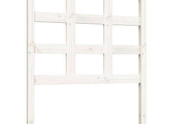 Wezgłowie łóżka białe 805x4x100 cm lite drewno sosnowe WM-817866