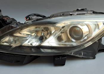 Lampa Przednia Lewa Mazda 6 GH Halogen Soczewka Oryginał EU 07-10