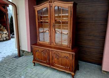 Stylowa Witryna dębowa - salonowa perła +Transport