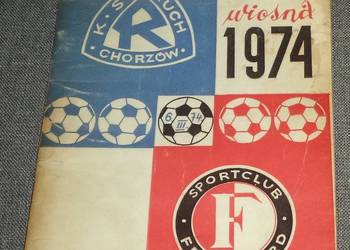 KS Ruch Chorzów - Sport Club Feyenoord  , program