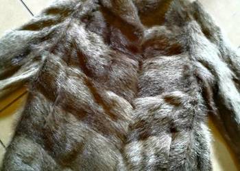 Futro naturalne nutria dziki borsuk oversize