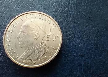 Stare monety 50 lir 2001 Watykan