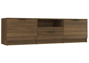 Szafka pod telewizor brązowy dąb 140x35x40 cm WM-817113