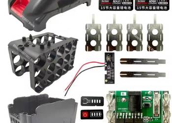 Obudowa Baterii do Makita Akumulator 18V Box dla 5s3p z bms i led dla 18650