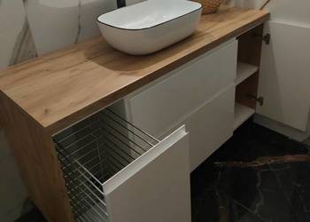 Szafka pod umywalkę z koszem cargo  130 cm - meble łazienkowe Grodzisk Maz