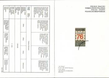 Karta wyd. na okol. Między. Wyst. Filat. " Interphil 76"
