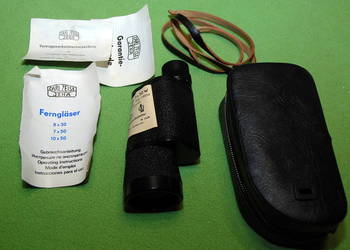 DDR Monokular Binoctarmo CARL ZEISS JENA 7X50+Pokrowiec nie używany!