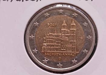 2 Euro Niemcy Sachsen-Anhalt 2021 r.-men. F 2 Euro Niemcy Sachsen-Anhalt 2021 r.-men. F