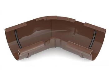 Bryza PVC Narożnik wewnętrzny regulowany 125 mm brązowy