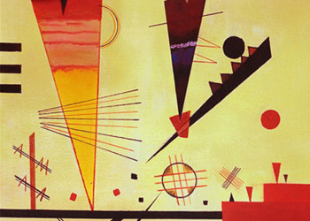 Obraz olejny Wesoła Struktura Merry Structure - W. Kandinsky