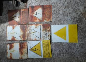 Elektryczna tablica ostrzegawcza vintage