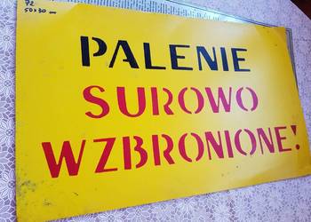 Metalowe.Lata 70 te.Z kolekcji.Tablice różne z PRLu