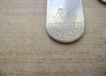 Starocie z PRL - Birofilistyka = Otwieracz do kapsli, z logo: POZNAŃ