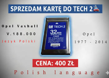 Karta Tech 2 Opel V188.000 jezyk Polski
