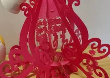 Lampa różowa dla dziewczynki