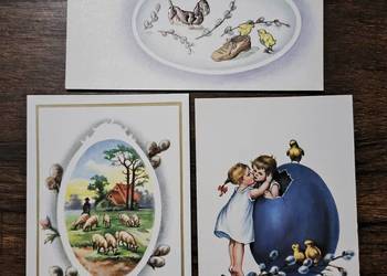 Kartki świąteczne wielkanocne kpl 3 szt.