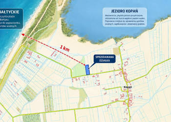 Kopań | 4 932 m² | MPZP usługi turystyczne | 1 km od Bałtyku | 2 950 m2 PUM