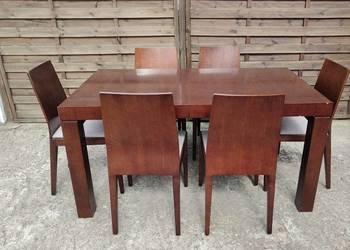 Stół rozkładany + 8 krzeseł włoski komplet