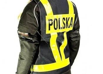 Kamizelka odblaskowa regulowana motocykl rower motorower