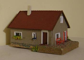 Domek na makietę Nr 32 , kolejka , skala H0
