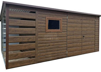 Schowek - domek ogrodowy + wiata 1x3m 4x3m Brama dwuskrzydłowa okno TS927