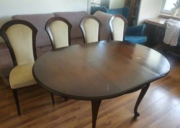 Stol okragly Lubke plus krzesla
